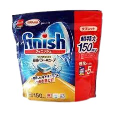 Viên rửa chén, rửa bát finish 150 viên/túi dùng cho máy rửa chén, rửa bát - Hàng nội địa Nhật