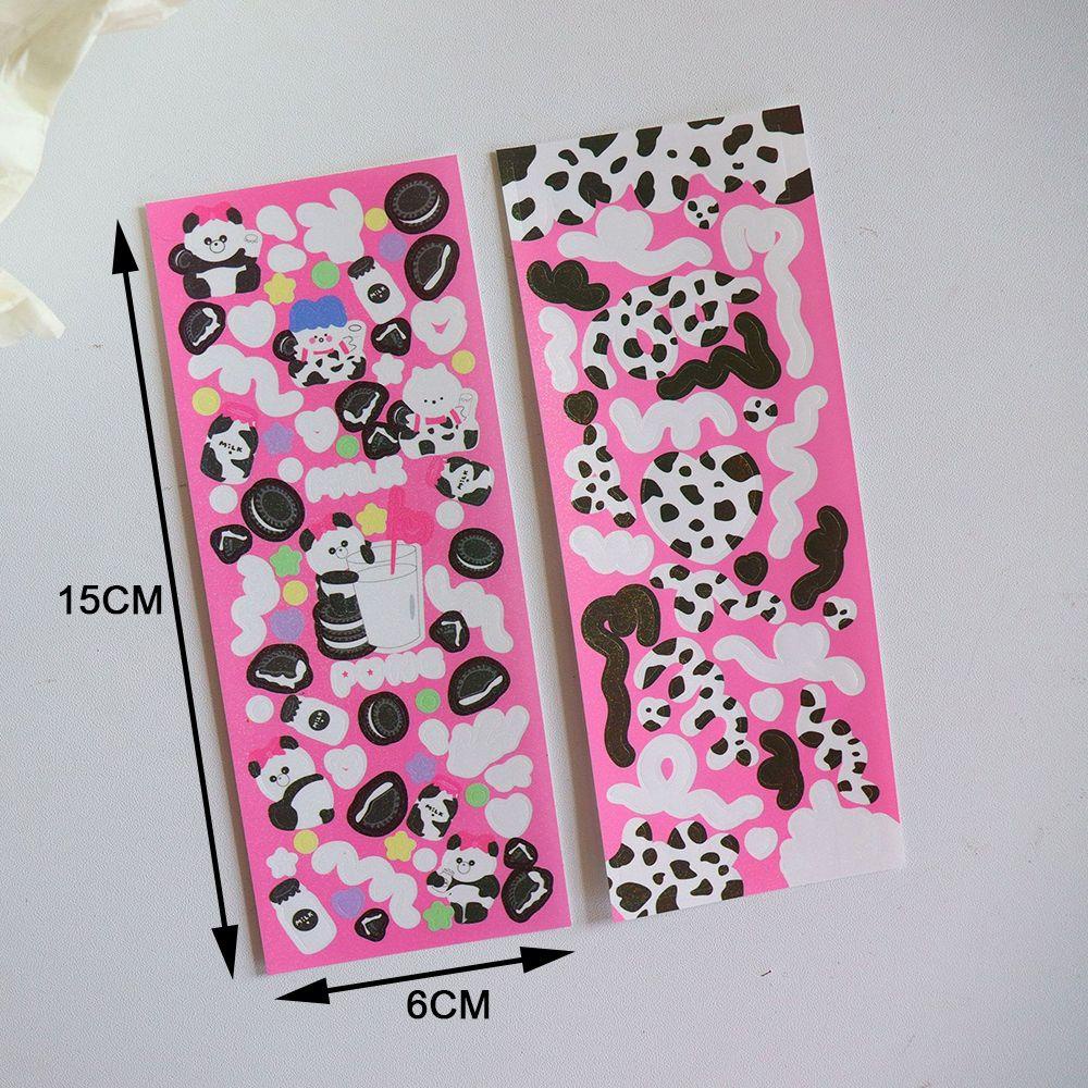RAINBOW Set 2 Sticker Màu Laser Dán Trang Trí Album Ảnh DIY
