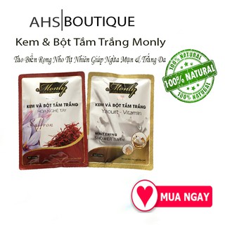 Kem và bột tắm trắng MONLY