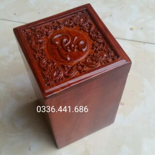 Hộp chè chữ phuc gỗ huong