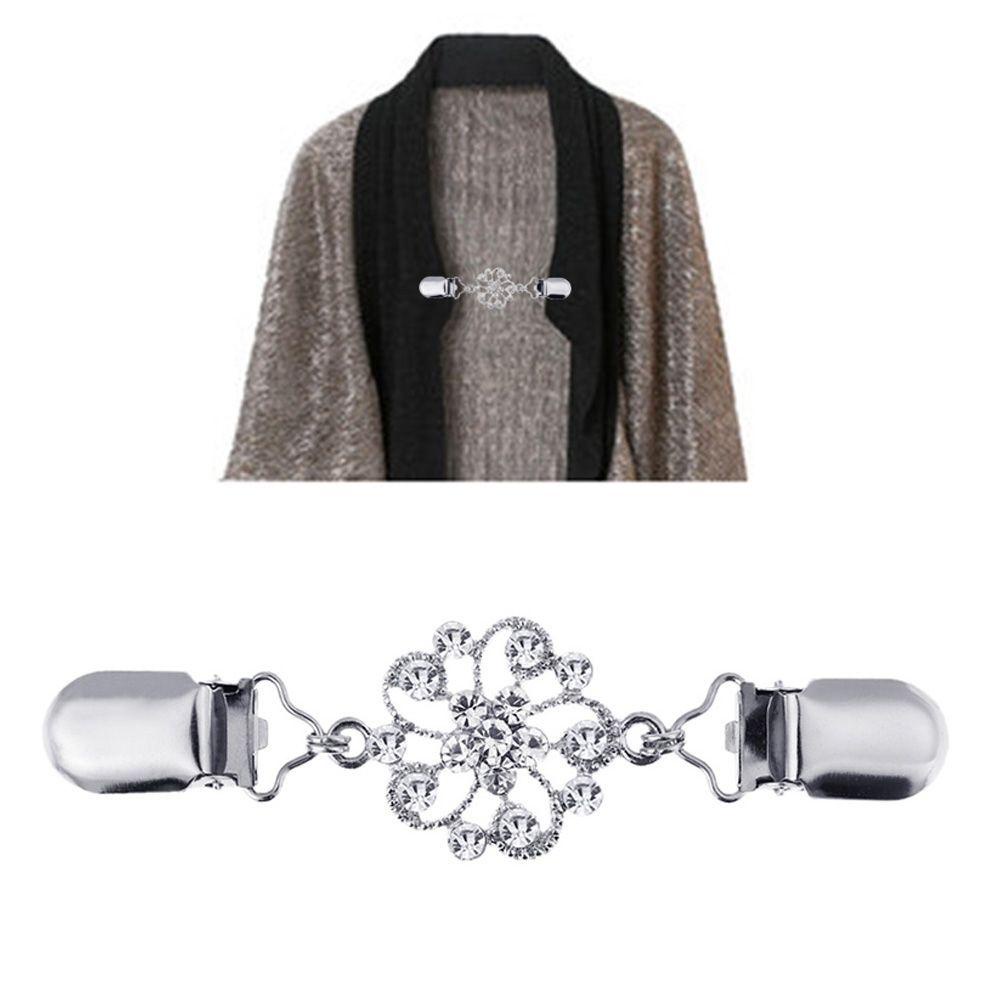PATH Kẹp Cố Định Áo Khoác Cardigan Đính Đá Trang Trí Tiện Dụng