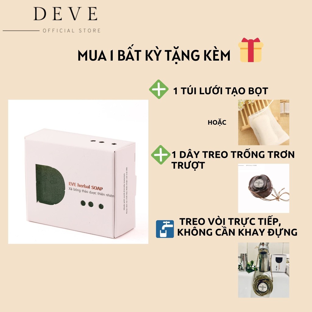 ( DEVE SOAP ) Xà phòng thảo dược tinh dầu MÙI GIÀ giúp