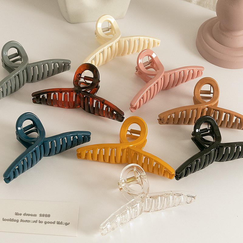 Kẹp bấu tóc nhựa acrylic kiểu Hàn Quốc dễ thương cho nữ
