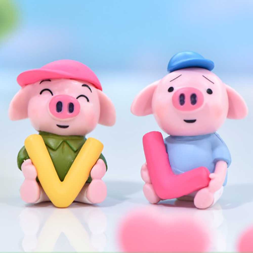 Epoch Set 4 Mô Hình Chú Heo Mini Dễ Thương Dùng Trang Trí Tiểu Cảnh