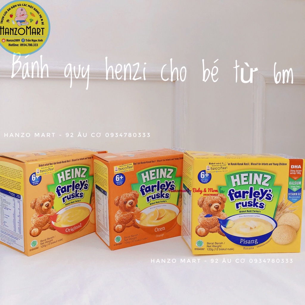 Bánh ăn dặm cho bé bánh quy Heinz 6m+