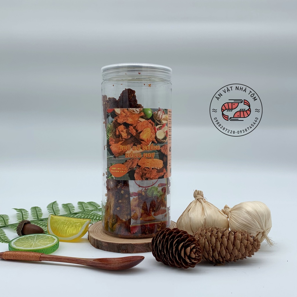 Khô bò miếng mềm Hồng Ngự hũ pet 300gr