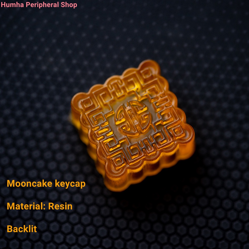 Artisan keycap Hộp Đựng Chìa Khóa Cơ Khí Resin Thủ Công Hình Bánh Trung Thu Đáng Yêu Tùy Chỉnh ESC keycap