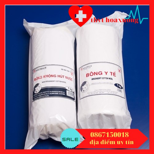 [GIÁ RẺ] Bông y tế Bảo Thạch không thấm nước 1 kg