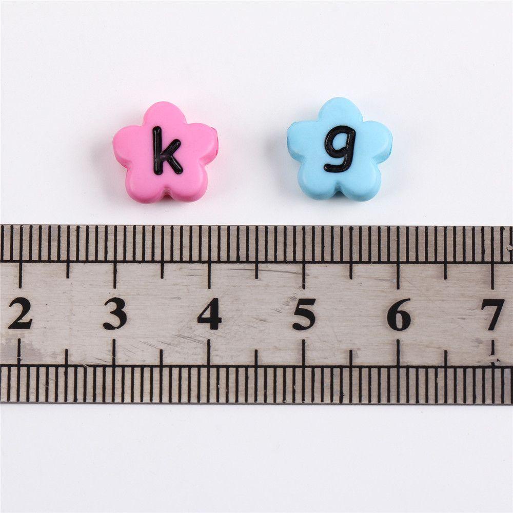 KUNHEV Set 100 Hạt Xâu Chuỗi Khắc Chữ Cái Handmade DIY Mới