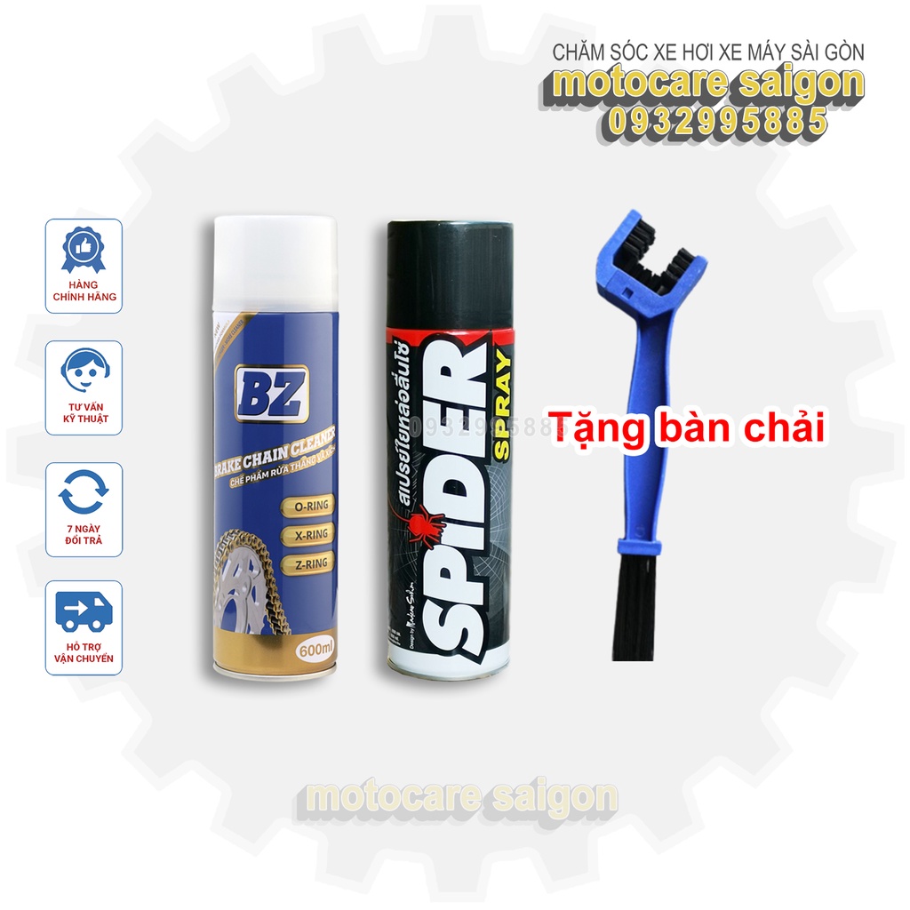 [ Free Bàn Chải ] Rưa sên BZ 600ml và dưỡng sên Spider