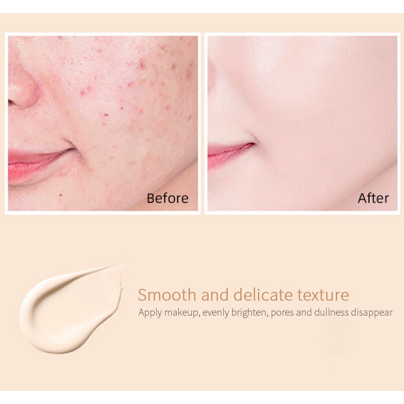 Kem Nền Che Khuyết Điểm Dạng Lỏng Thiết Kế Hai Đầu Chống Thấm Nước Và Mồ Hôi