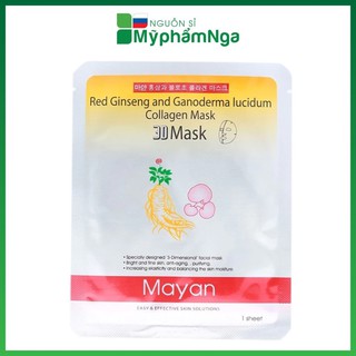 Mặt Nạ 3D Mayan SÂM Linh Chi thải độc, sáng mịn da