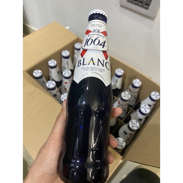 Date 10/2024 Hoả Tốc Bia Kronenbourg 1664 Blanc Thùng 24 chai 330ml