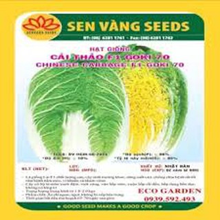 HẠT GIỐNG CẢI THẢO F1 GOKI 70 bịch 1GR