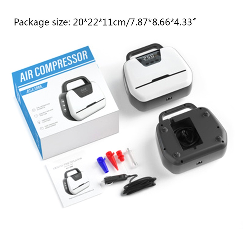 Máy Bơm Lốp Xe Hơi AC / for DC Màn Hình Kỹ Thuật Số Đa Năng