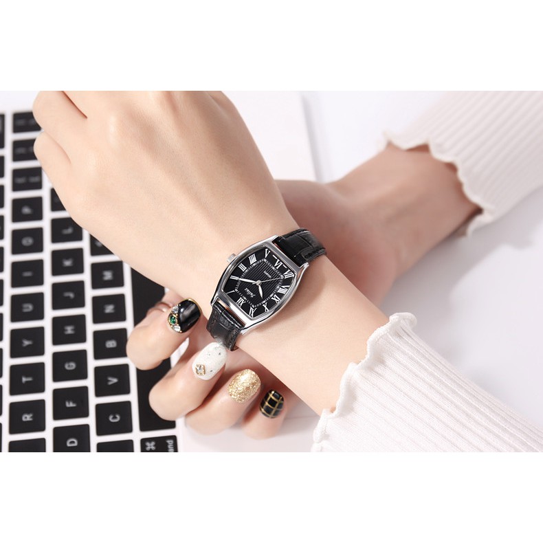 Đồng hồ nữ Julius Hàn Quốc JA-703 mặt chữ nhật ( Nhiều màu )