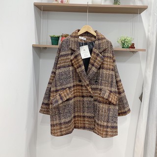 (ẢNH THẬT) ÁO KHOÁC DẠ MỀM 2 LỚP DÀY DẶN CÓ TÚI ULZZANG