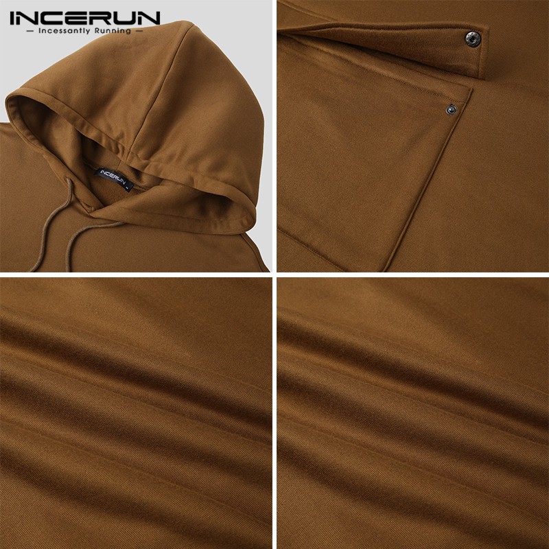 Áo Hoodies INCERUN Hợp Thời Trang Dành Cho Nam
