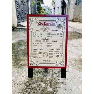 Menu gỗ thiết kế theo yêu cầu