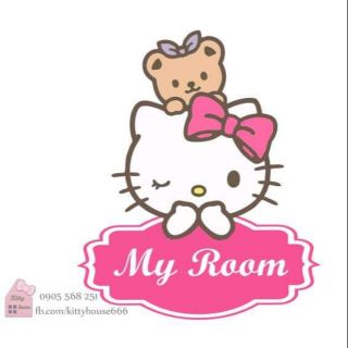 🌻DECAL BẢNG TÊN KITTY 1🎀 KITTY HOUSE