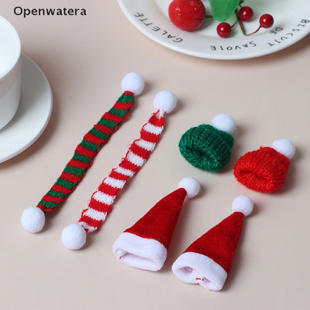 Set 2 món gồm khăn choàng và mũ mini trang trí cho búp bê