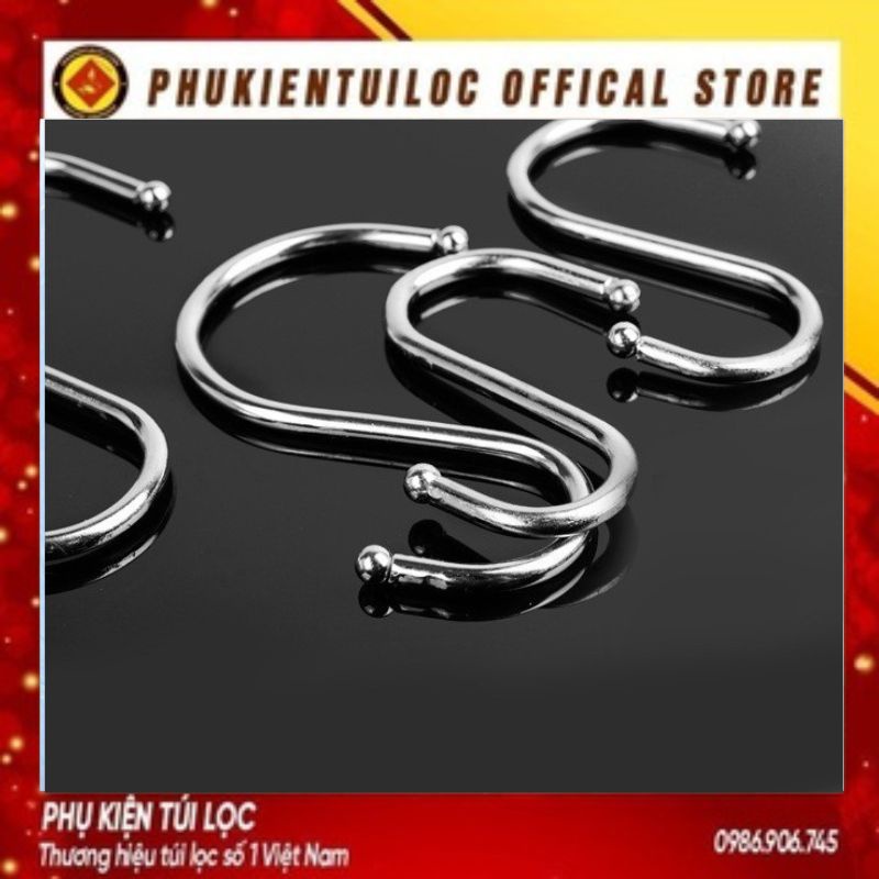 Móc Chữ S  Treo Đồ Siêu Chắc - Treo Hàng Hóa - Inox Loại 1 - Phukientuiloc.com