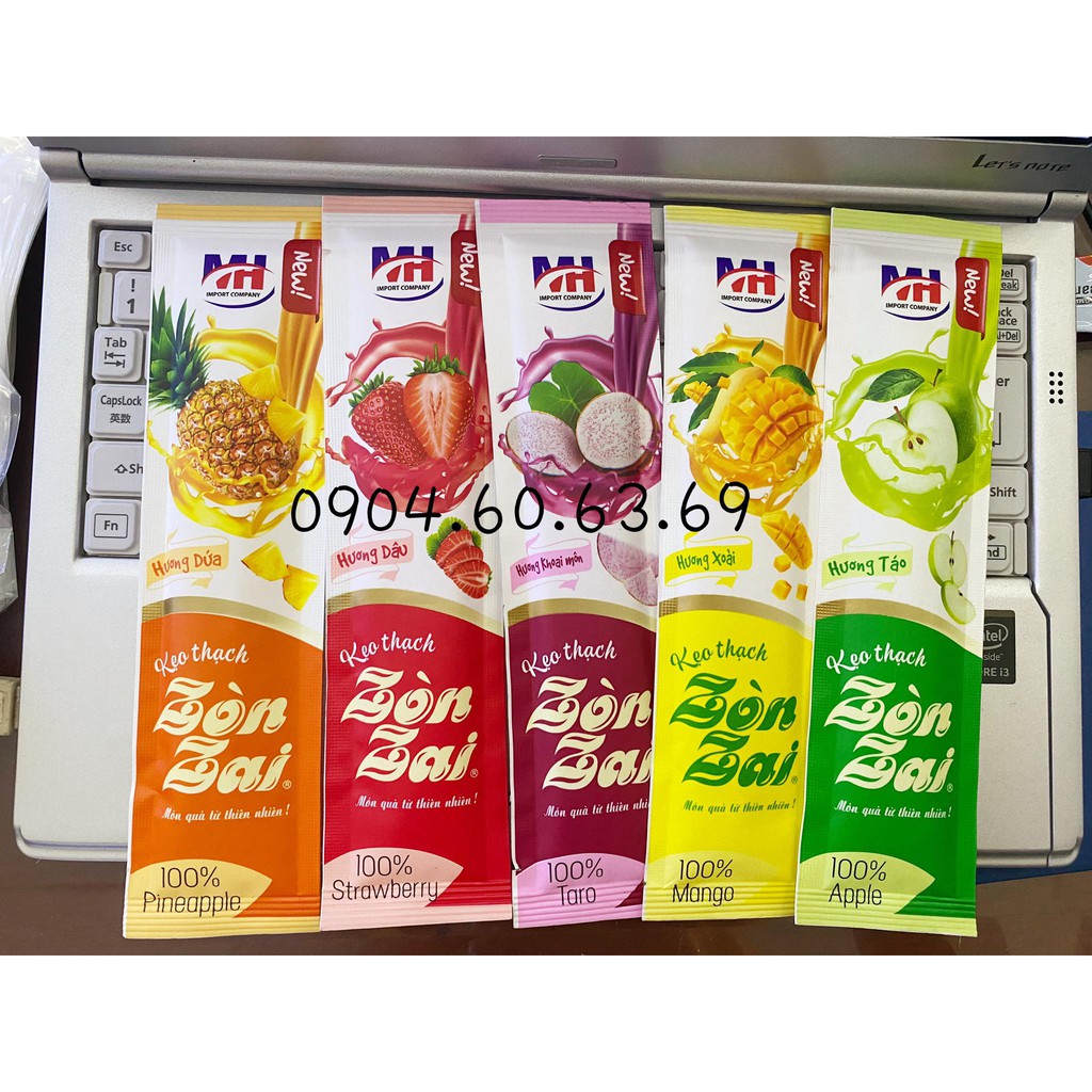 5 Cây Thạch Rau Câu Hương Trái Cây Zòn Zai