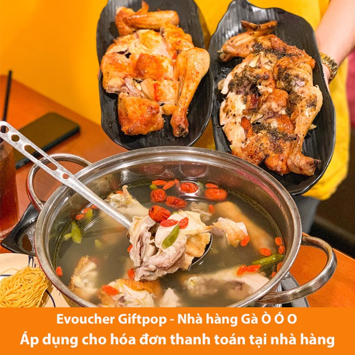 Hồ Chí Minh [Evoucher] Phiếu quà tặng trị giá 1.000.000 VNĐ áp dụng nhà hàng Gà Nướng Ò Ó O