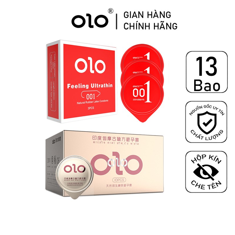 bcs Bộ 2 hộp Bao Cao Su Gai Kéo Dài Thời Gian và Bao Cao Su Siêu Mỏng Giữ Nhiệt 13 bcs