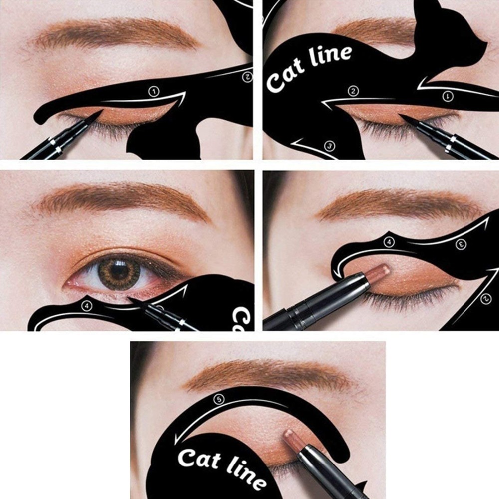 Dụng Cụ Hỗ Trợ Trang Điểm Mắt Cat Line, Makeup Tự Nhiên, Kẻ Chính Xác Đường Line, Pha Màu Mắt Chuẩn