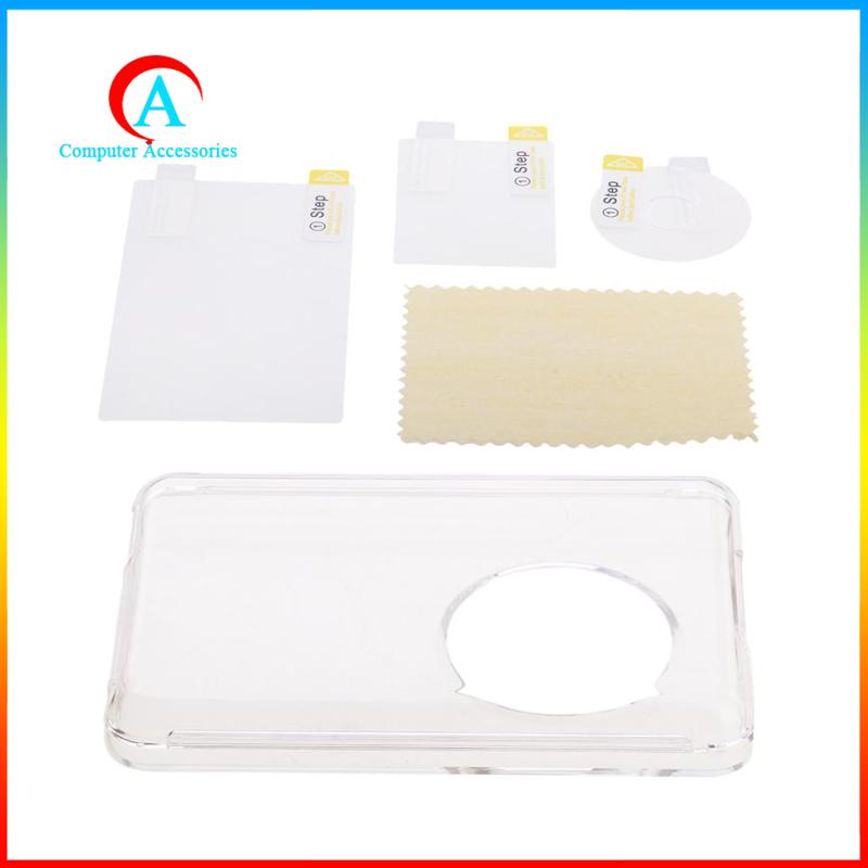 Bộ phim bảo vệ màn hình LCD trong suốt + vỏ bảo vệ thích hợp cho iPod Classic 80/120/160GB