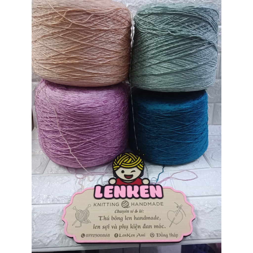 Len nhung lạnh sợi 1mm cuộn 100g