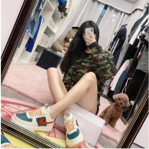 Giày 𝐍𝐢𝐤𝐞 𝐀𝐢𝐫 𝐅𝐨𝐫𝐜𝐞 𝟏 Gucci Xanh Đỏ -  Sneaker Unisex Nam Nữ Hàng cao cấp bản Trung hottrend 2023