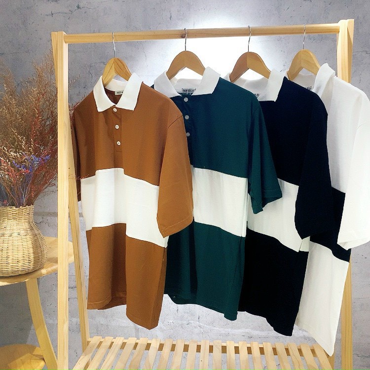 Áo polo phối màu siêu đẹp