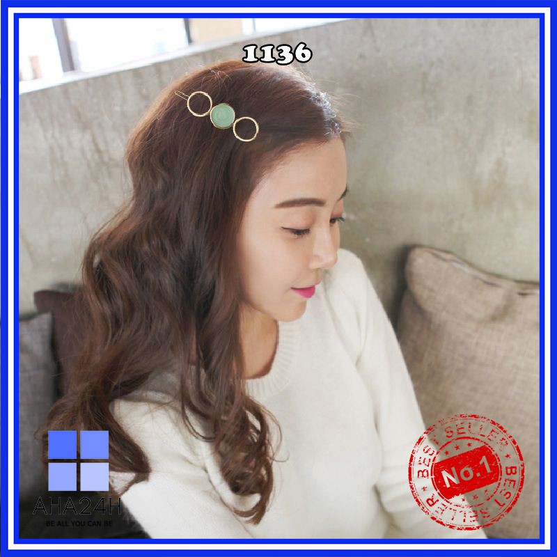 KẸP TÓC HÌNH KHỐI TRÒN - NGÔI SAO KIỂU HÀN QUỐC SÀNH ĐIỆU AH1136