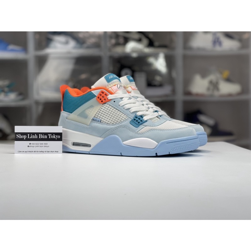( LINH BÚN TOKYO ) Giày jodan4 unla xanh + full hộp