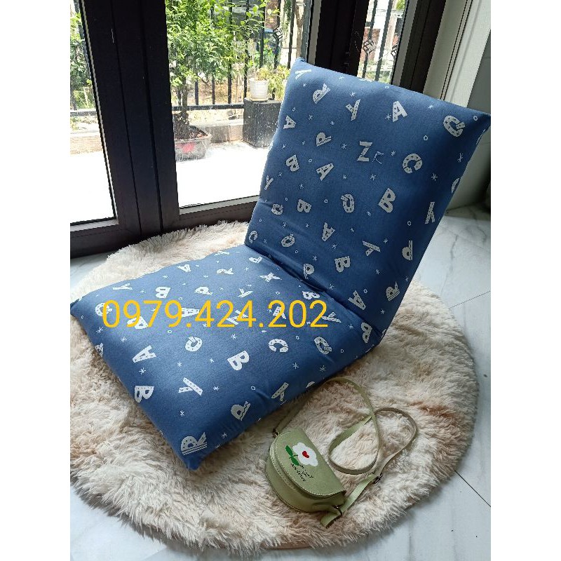 Vỏ bọc ghế bệt tựa tatami 100%cotton thô lụa size 50cm và 60cm