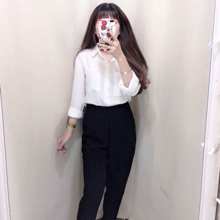 sơ mi trắng nữ freesize