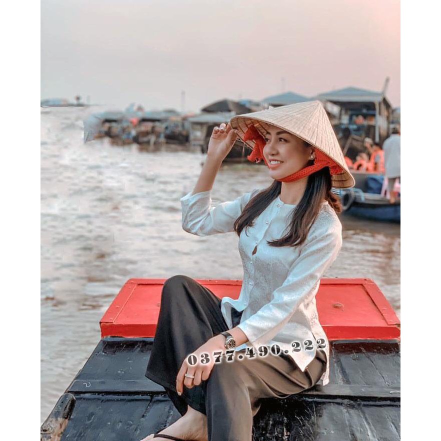 Đồ Lam Đi Chùa set bà ba gấm mịn mát G4