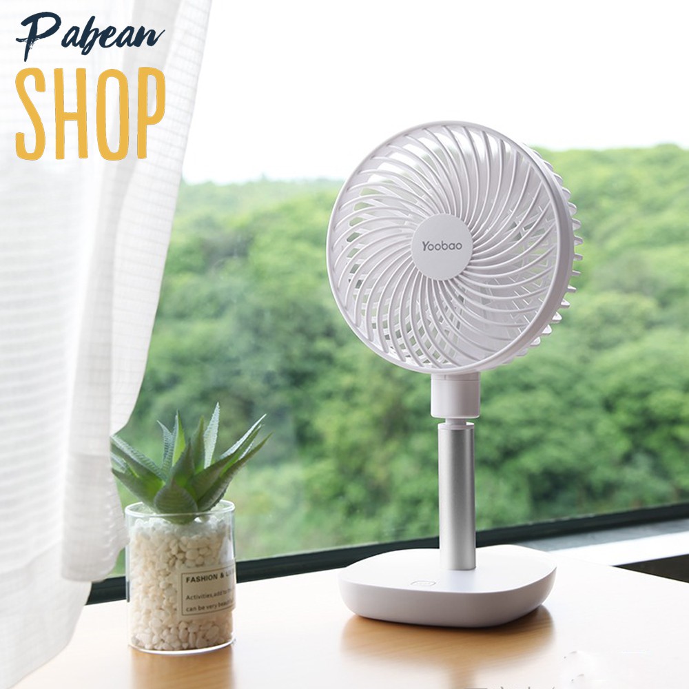 Quạt tích điện để bàn Pin 10.000mAh siêu trâu siêu mát chính hãng YOOBAO F1