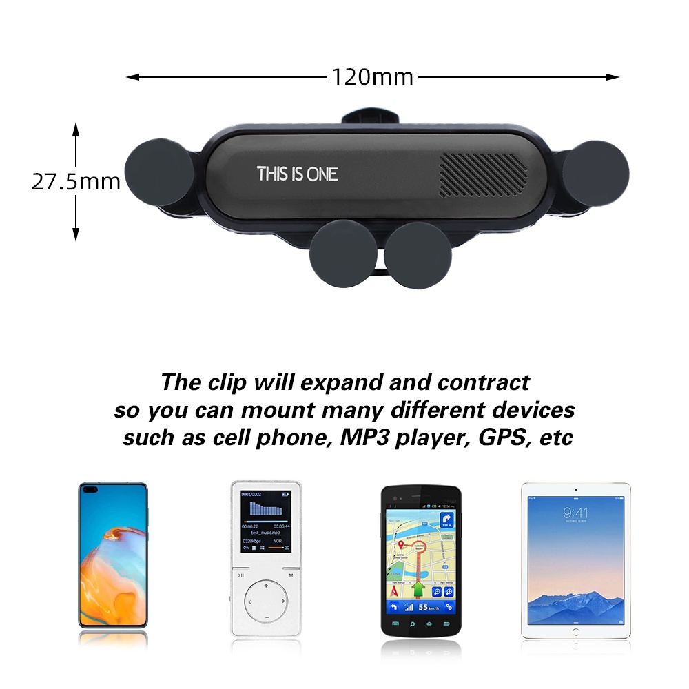 360 ° Giá Đỡ Điện Thoại Gắn Lỗ Thông Gió Xe Hơi Xoay Được Đa Năng