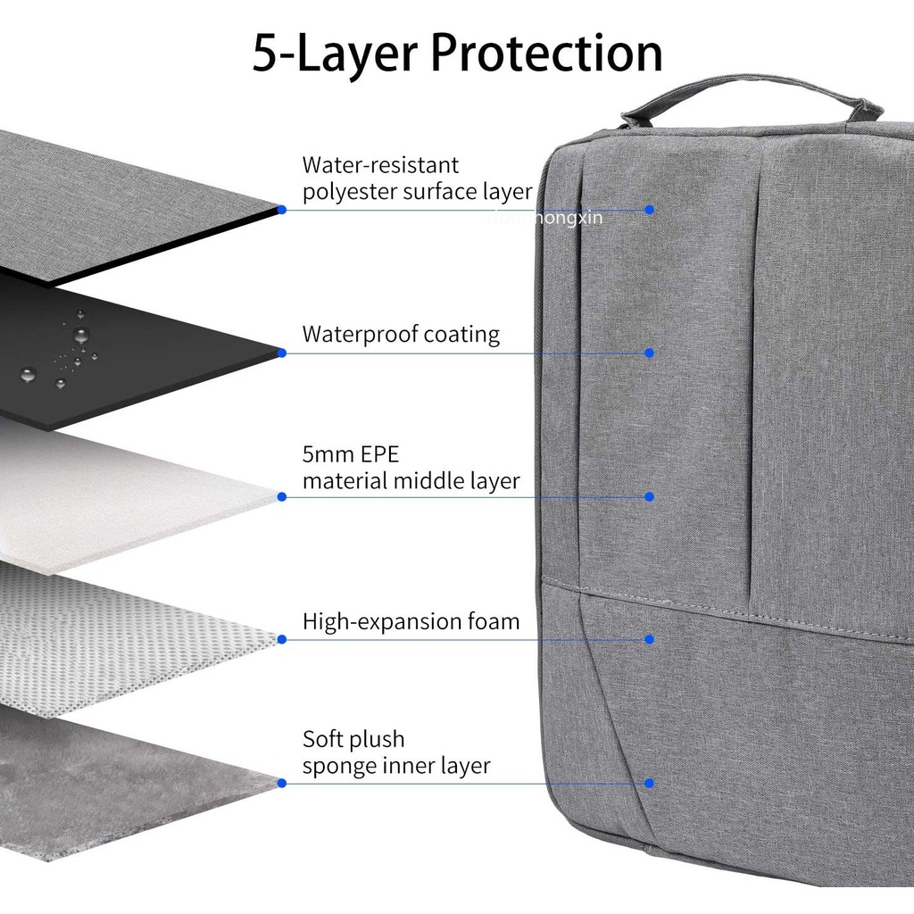 Túi Đựng Laptop Chống Thấm Nước 15.6 inch Cho Laptop 15.6 inch DERE R9 Pro Macbook M1 Air 13 Pro 13 14 15