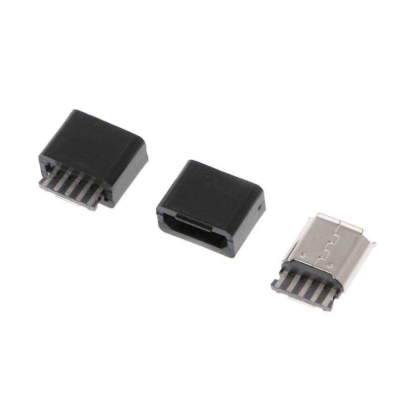 Bộ 10 Đầu Nối Micro Usb 5 Pin Diy Tiện Dụng Ốp