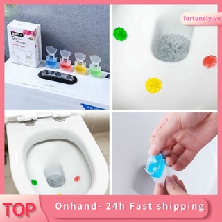 Gel vệ sinh bồn cầu hình bông hoa dạng nén tiện dụng