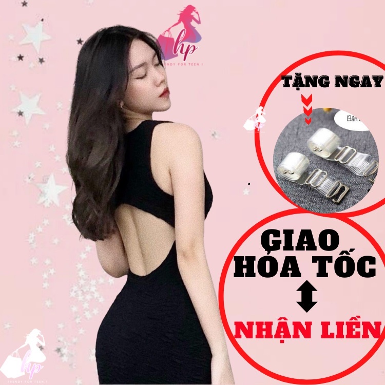 váy đầm ôm body nữ thun gân hở lưng không tay sát nách 3 lỗ maxi dáng dài thích hợp dự tiệc- VD248