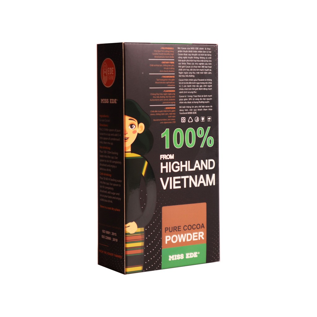 Bột ca cao MISS EDE nguyên chất 200g
