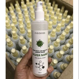 Xịt kháng khuẩn Nano Bạc 200ml - Sở Y Tế Cấp Phép