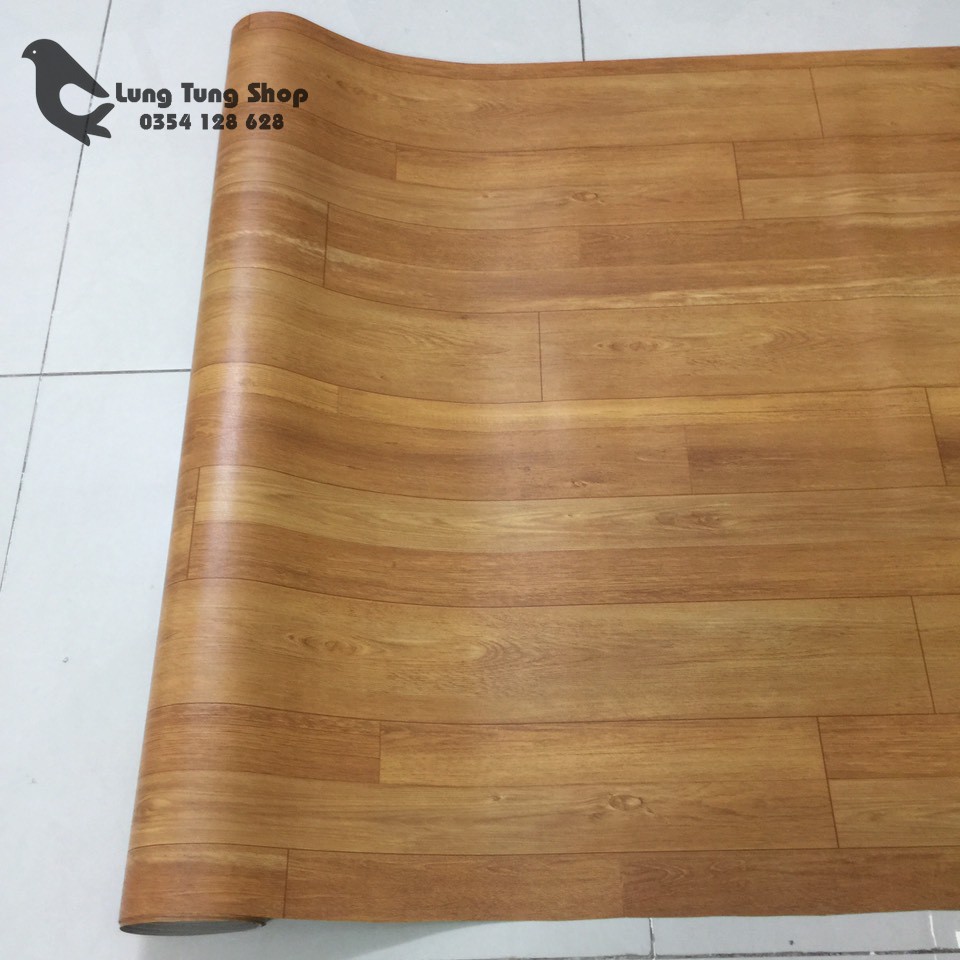 Thảm nhựa trải sàn giả gỗ - simili vân gỗ nâu