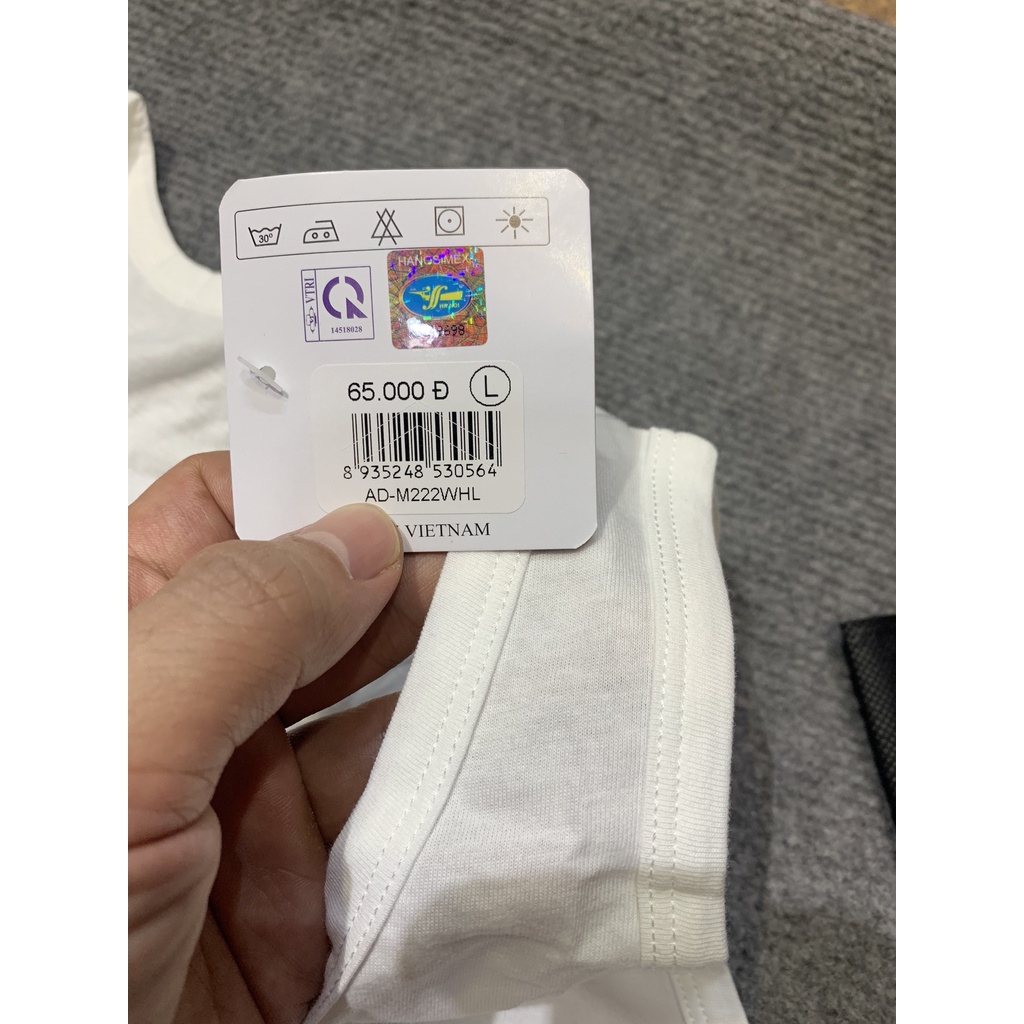 Áo ba lỗ nam, áo may ô nam hanosimez hàng công ty, cotton 100% mềm thoáng
