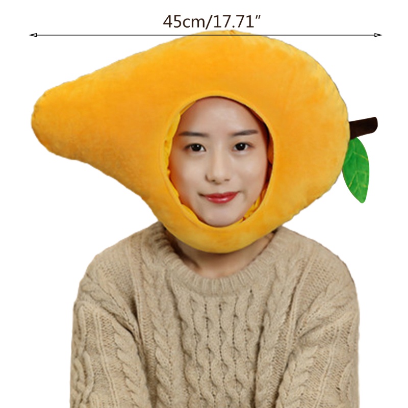 Mũ Nhồi Bông Hình Quả Xoài Ngộ Nghĩnh Cho Bé